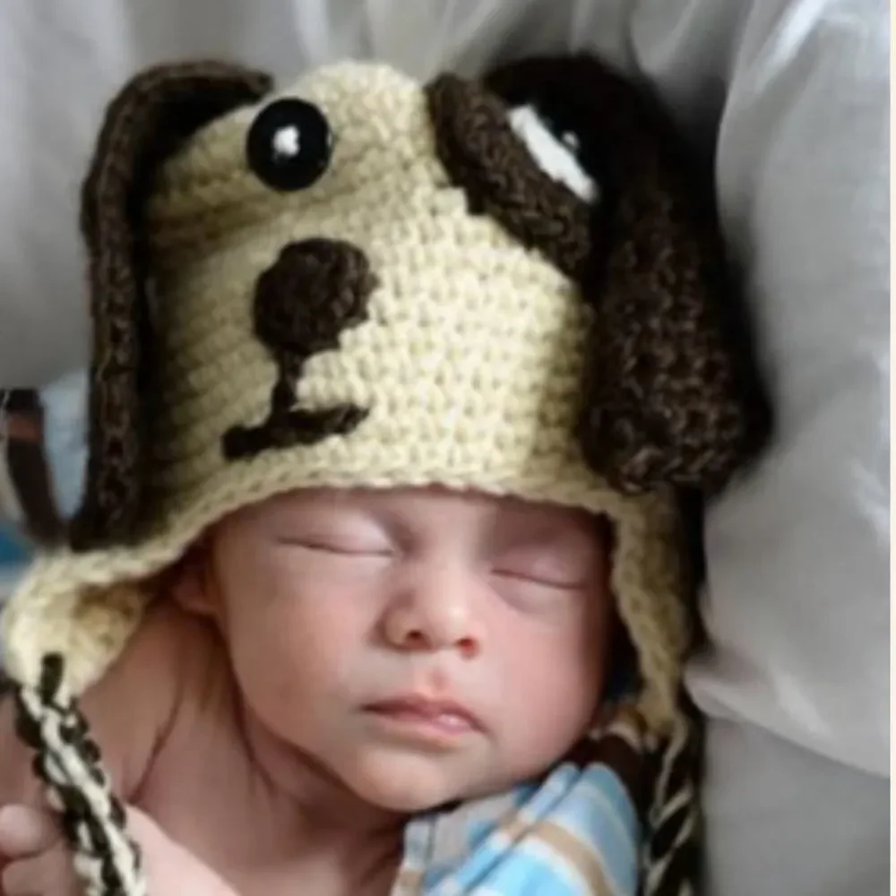 Daisy Baby Infant Toddler Puppy Hat Beanie 12-24 months NWT